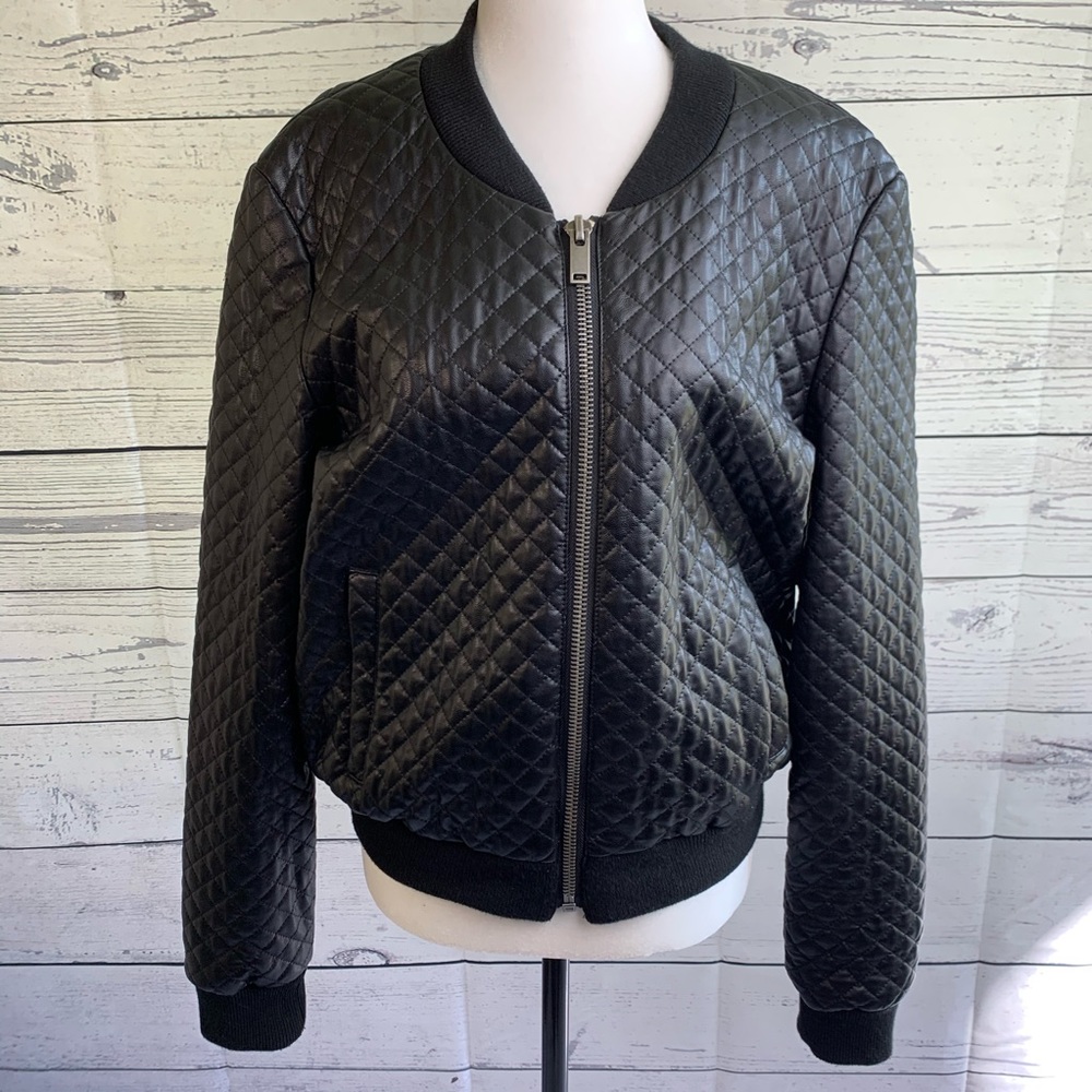 Material Girl Quilted Bomber Jacket
